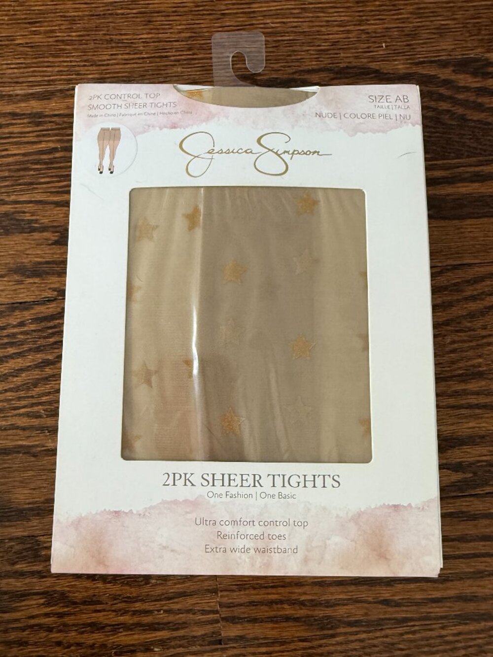 Gold Star Sheer Tights (New With Tags)